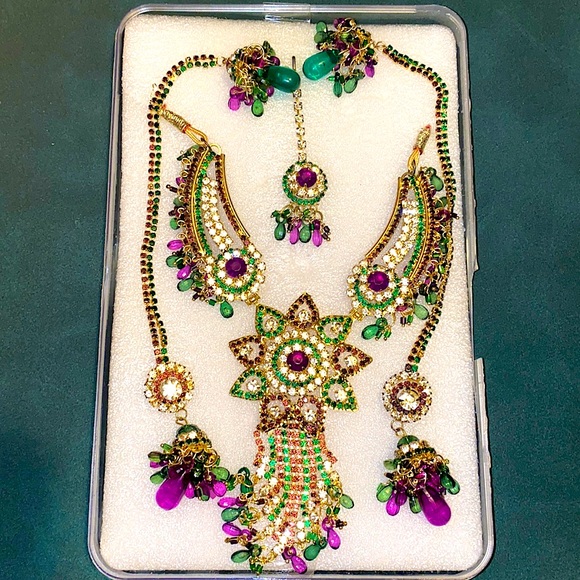 Jewelry - Earring, Necklace and Tikka Gold plated Set